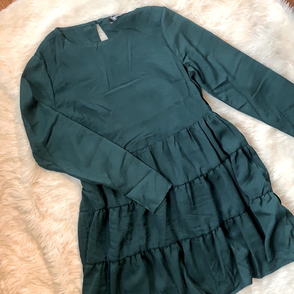 Evergreen Smock Dress